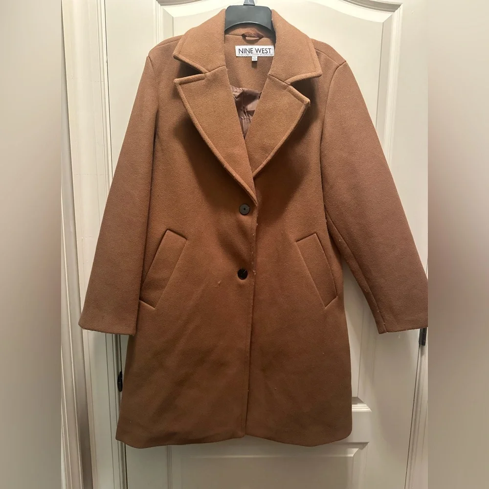 NWT Women’s Nine West Camel Trench Coat - Picture 5 of 14